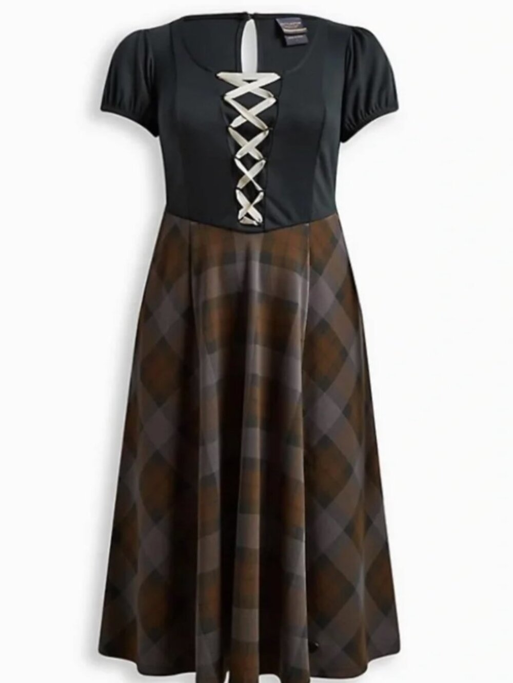 TORRID NWT OUTLANDER TARTAN MIDI DOUBLE KNIT DRESS